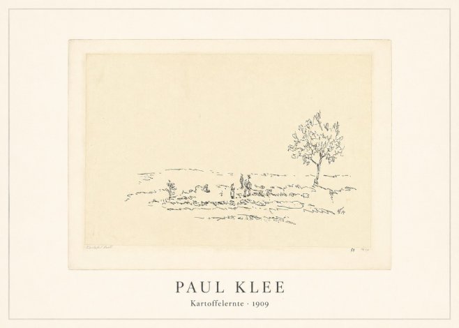 Paul Klee Kartoffelernte · 1909 No4 - Poszter