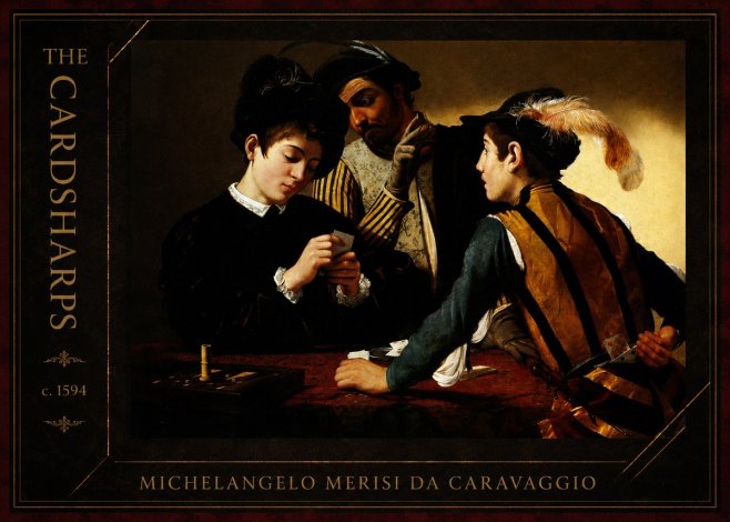 Michelangelo Merisi da Caravaggio The Cardsharps II No2 - Poszter