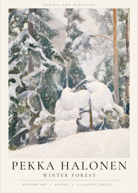 Pekka Halonen Winter Forest II No1 - Poszter