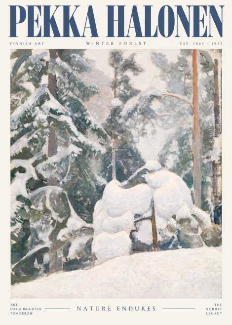 Pekka Halonen Winter Forest II No3 - Poszter