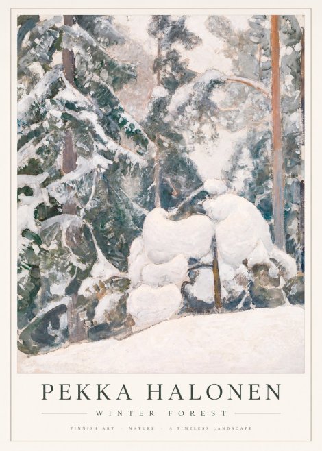 Pekka Halonen Winter Forest II No4 - Poszter