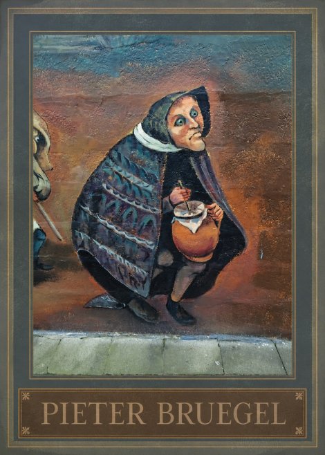 Pieter Bruegel The Beggar Woman with Jug No1 - Poszter