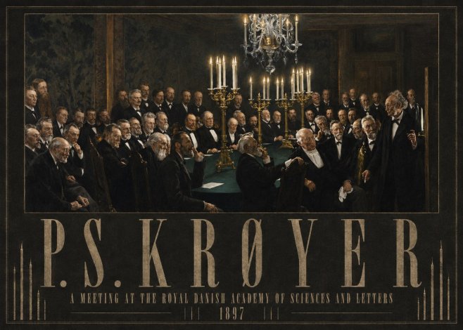 P.S. Krøyer A Meeting at the Royal Danish Academy of Sciences and Letters No3 - Poszter