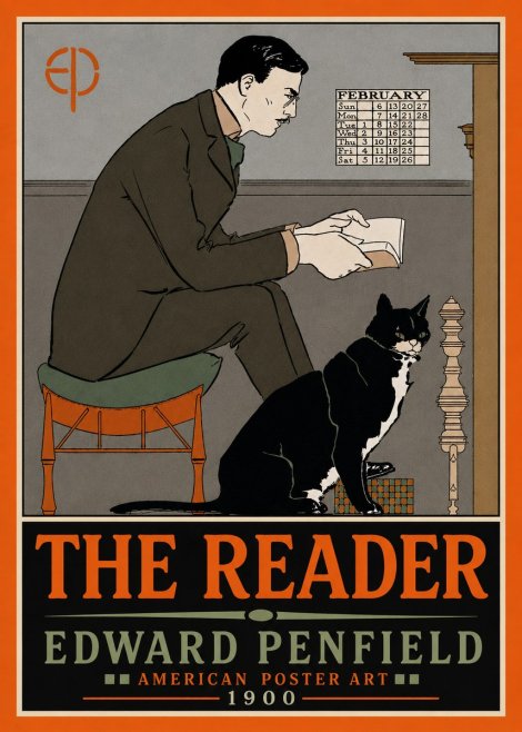 Edward Penfield The Reader I No5 - Poszter