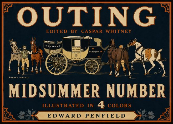 Edward Penfield Outing - Midsummer Number No5 - Poszter