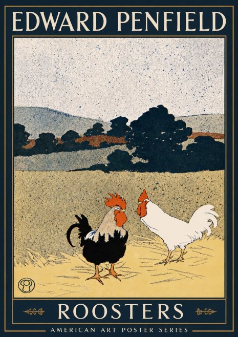 Edward Penfield Roosters No3 - Poszter