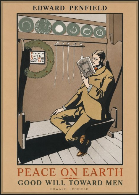Edward Penfield Peace on Earth Good Will Toward Men No1 - Poszter