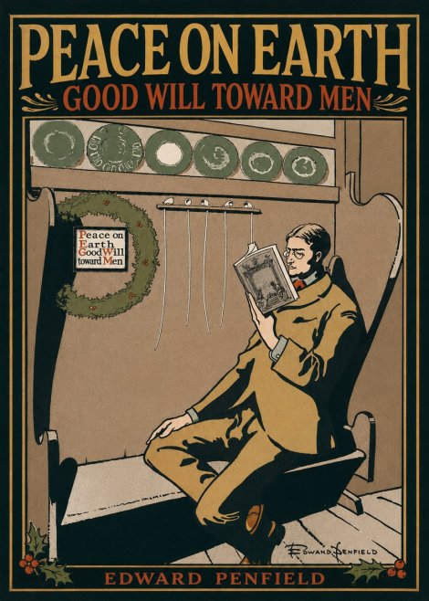 Edward Penfield Peace on Earth Good Will Toward Men No2 - Poszter