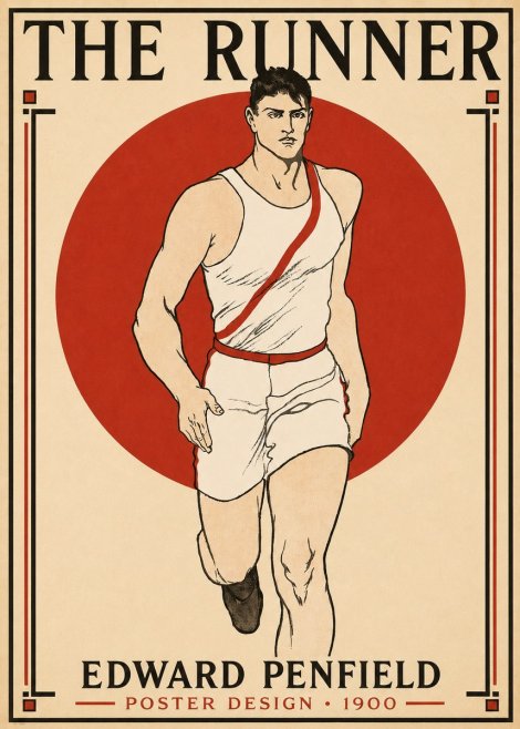 Edward Penfield The Runner No3 - Poszter