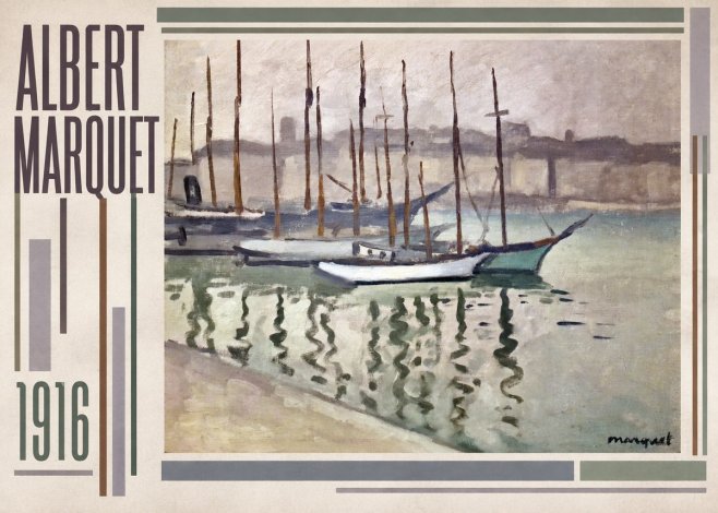 Albert Marquet Le Port Du Havre No2 - Poszter