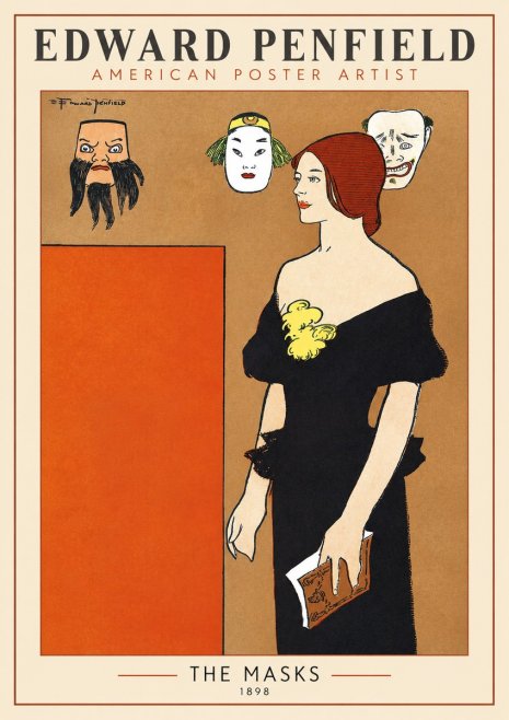 Edward Penfield The Masks No1 - Poszter