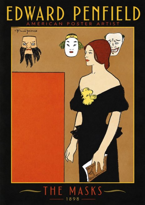 Edward Penfield The Masks No2 - Poszter