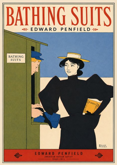 Edward Penfield Bathing Suits No2 - Poszter