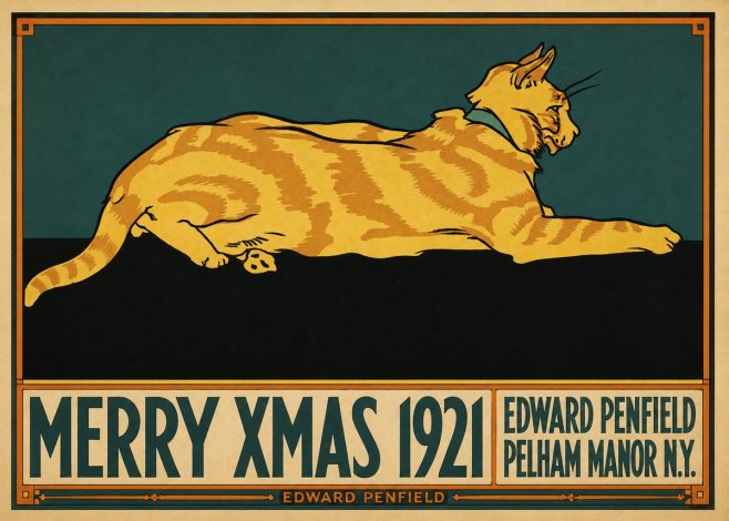 Edward Penfield Merry Xmas 1921 No3 - Poszter