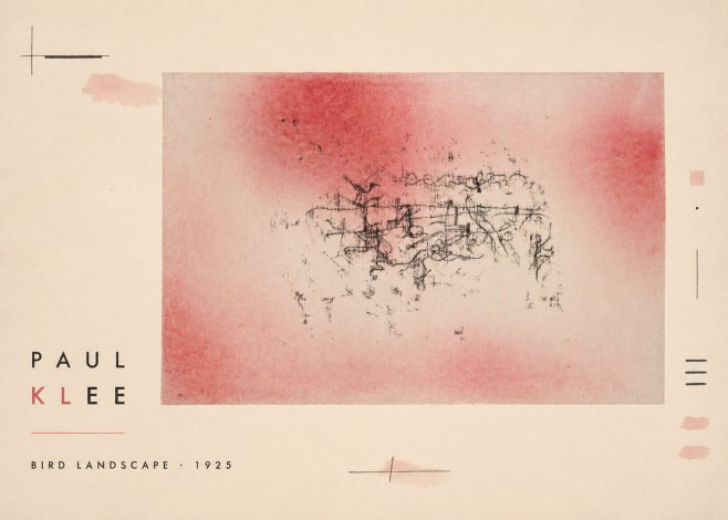 Paul Klee Bird Landscape No2 - Poszter