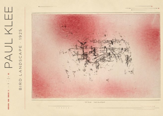 Paul Klee Bird Landscape No3 - Poszter