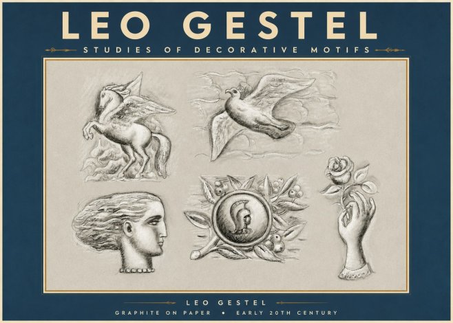 Leo Gestel Studies of Decorative Motifs No3 - Poszter