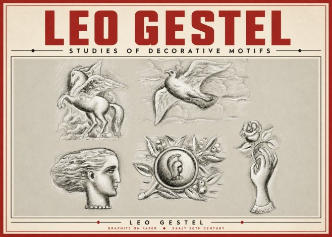Leo Gestel Studies of Decorative Motifs No5 - Poszter