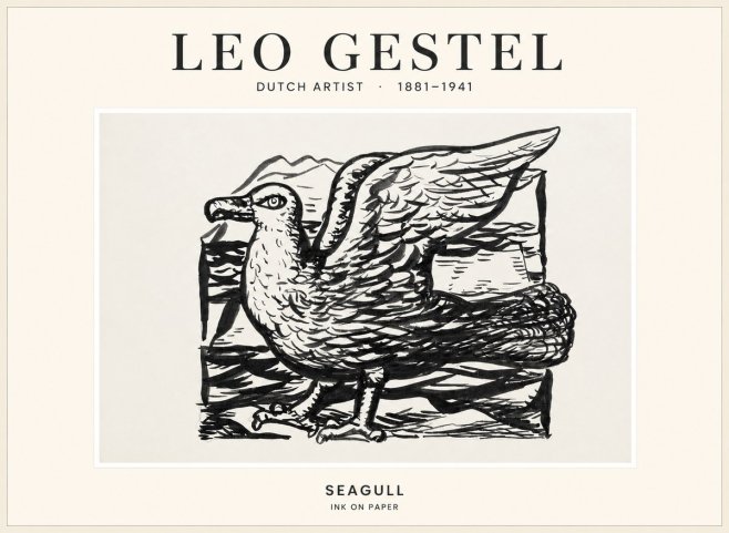 Leo Gestel Seagull No1 - Poszter