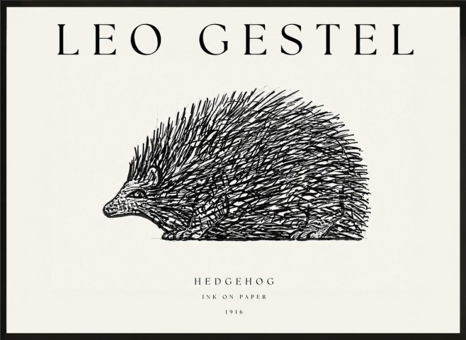 Leo Gestel Hedgehog No1 - Poszter