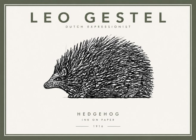 Leo Gestel Hedgehog No5 - Poszter