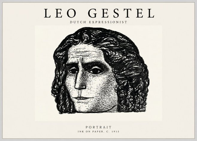 Leo Gestel Portrait No1 - Poszter