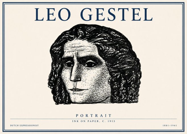 Leo Gestel Portrait No3 - Poszter