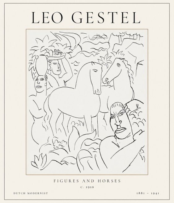 Leo Gestel The Equestrian Companions No2 - Poszter