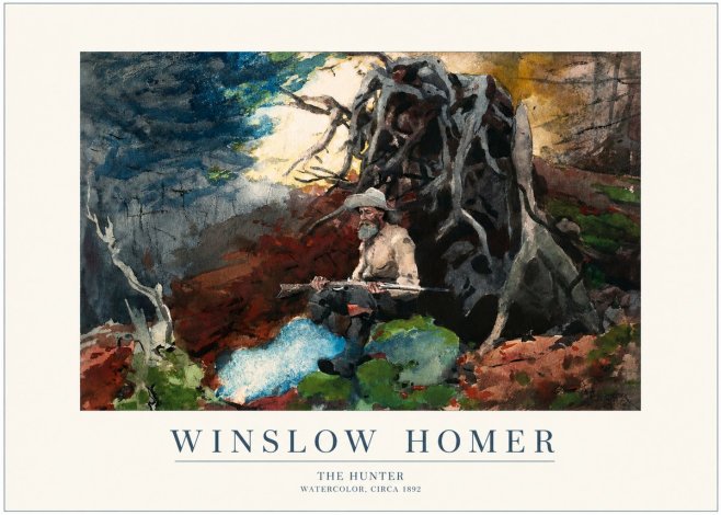 Winslow Homer The Hunter No1 - Poszter