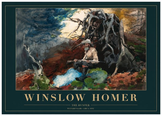 Winslow Homer The Hunter No2 - Poszter