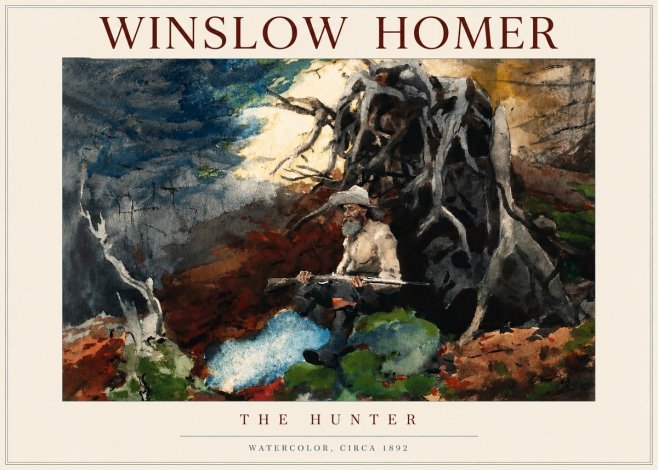 Winslow Homer The Hunter No3 - Poszter