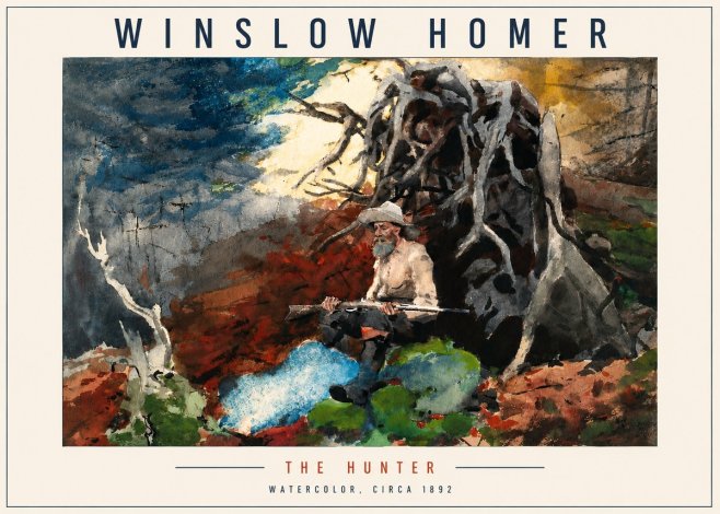 Winslow Homer The Hunter No4 - Poszter