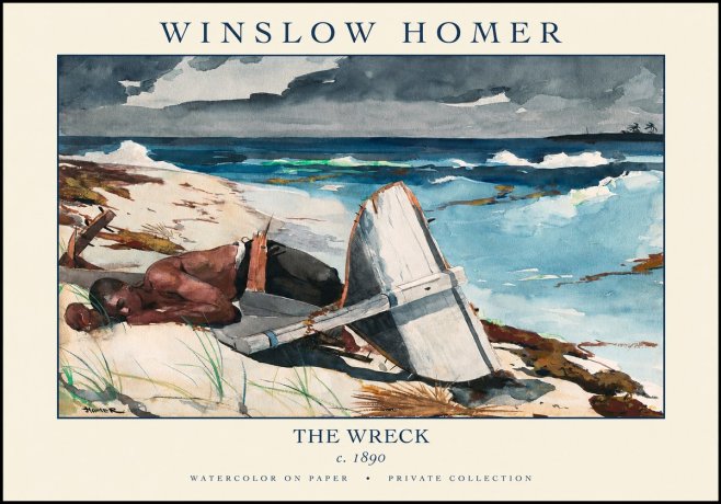Winslow Homer The Wreck No1 - Poszter
