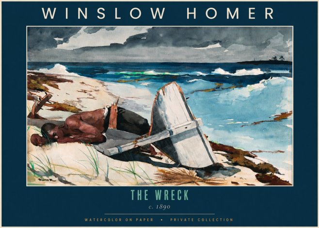 Winslow Homer The Wreck No2 - Poszter