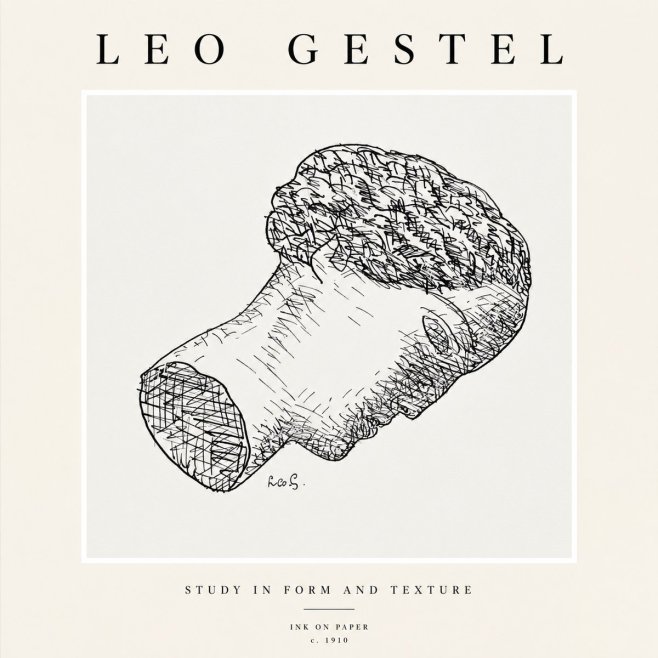Leo Gestel Study in Form and Texture No1 - Poszter