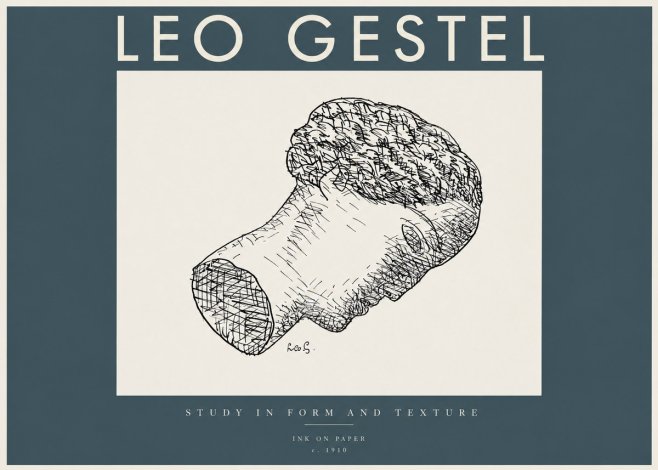Leo Gestel Study in Form and Texture No2 - Poszter