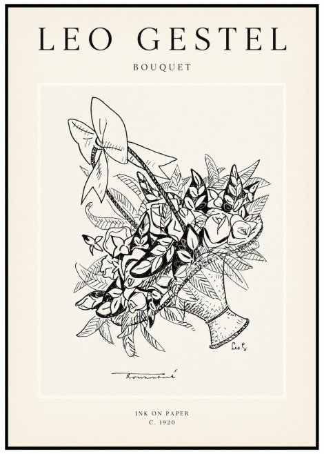 Leo Gestel Bouquet No1 - Poszter
