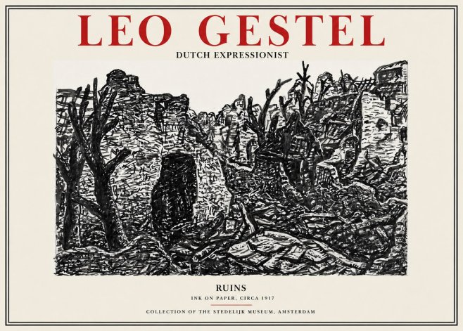 Leo Gestel Ruins No2 - Poszter
