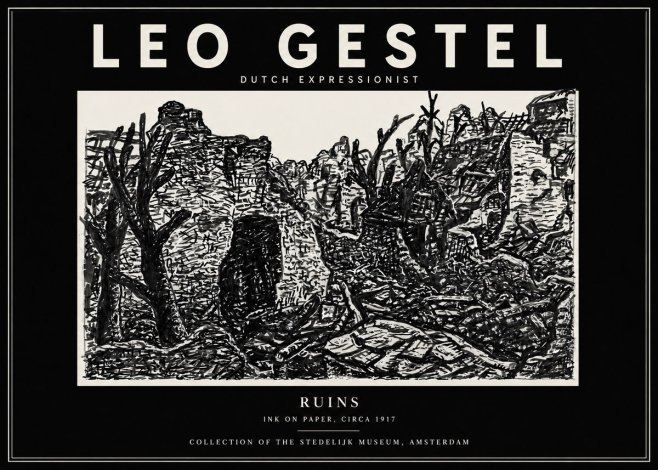 Leo Gestel Ruins No4 - Poszter