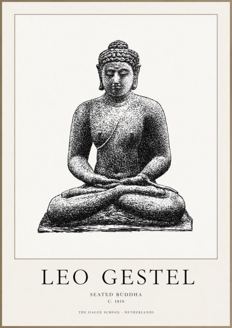 Leo Gestel Seated Buddha No1 - Poszter