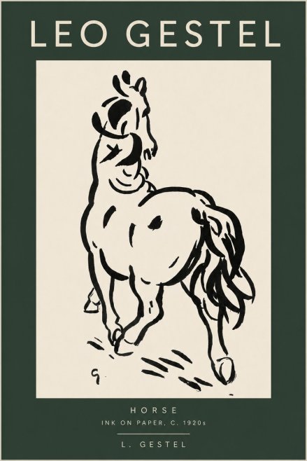 Leo Gestel Horse No2 - Poszter