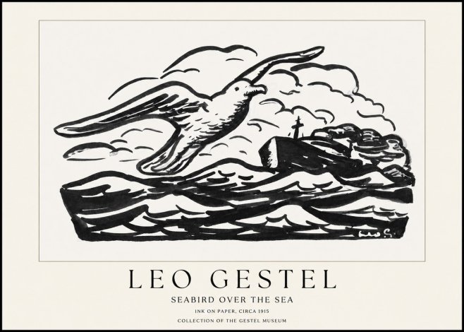 Leo Gestel Seabird over the Sea No1 - Poszter