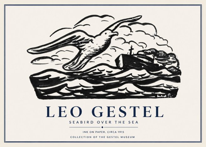 Leo Gestel Seabird over the Sea No2 - Poszter