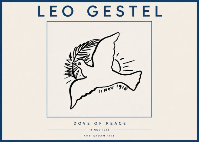 Leo Gestel Dove of Peace No4 - Poszter