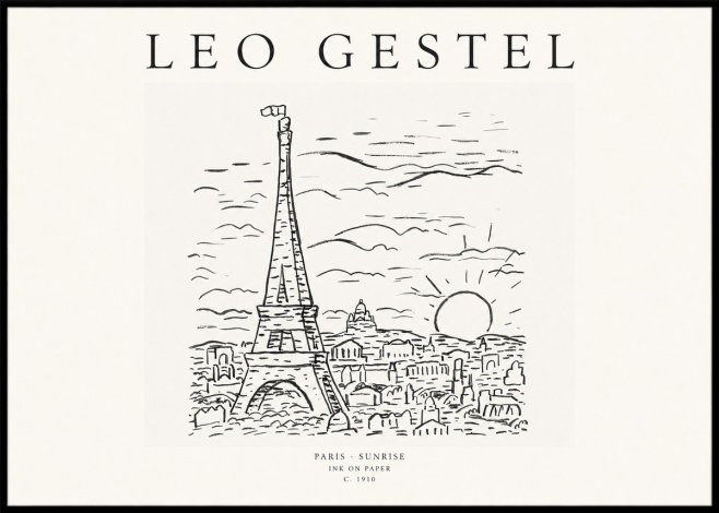 Leo Gestel Paris Sunrise No1 - Poszter