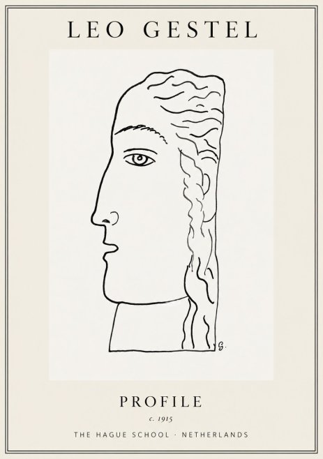 Leo Gestel Profile No1 - Poszter