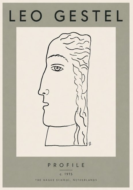 Leo Gestel Profile No3 - Poszter