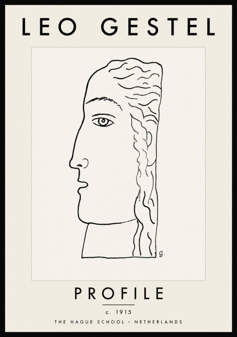 Leo Gestel Profile No5 - Poszter