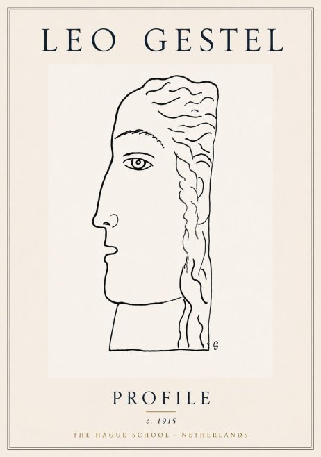 Leo Gestel Profile No6 - Poszter