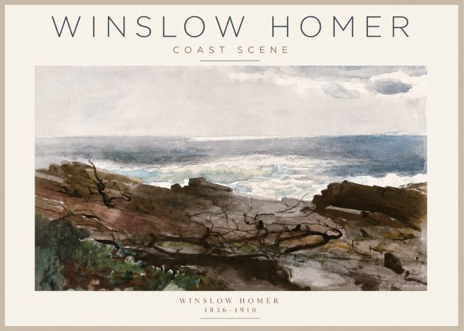 Winslow Homer Coast Scene No3 - Poszter